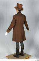  Photos Woman in Historical Suit 5 20th century Historical clothing a poses brown suit whole body 0004.jpg
